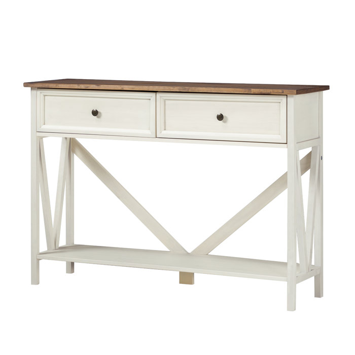 Gracie Oaks Pierantonia 48'' Solid Wood Console Table & Reviews | Wayfair